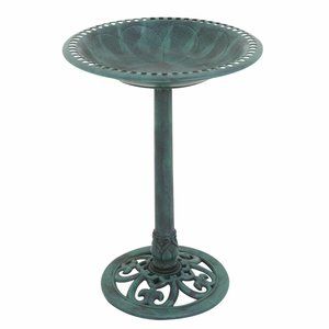 New-  Pedestal BirdBath Antique